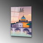 Wallity Cuadro Decorativo de Vidrio Templado Multicolor 30 x 45 cm